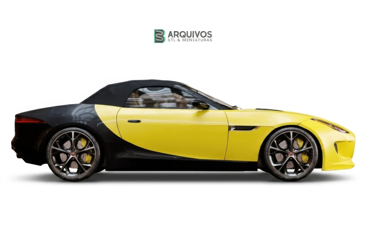 Modelo 3D STL - Jaguar F TYPE Convertable 2015 — foto 6
